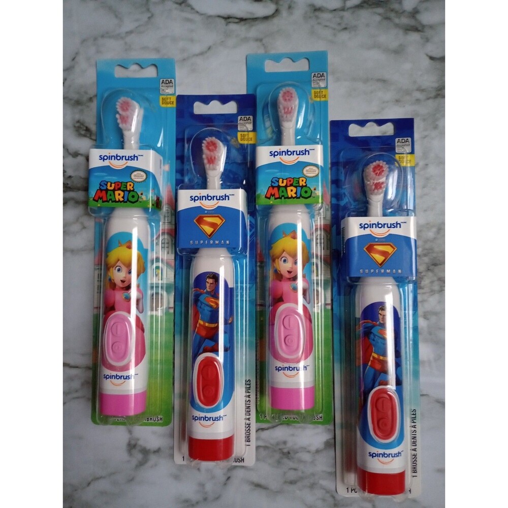 (Bundle) 4 NIB Spinbrush Battery Powered Toothbrushes